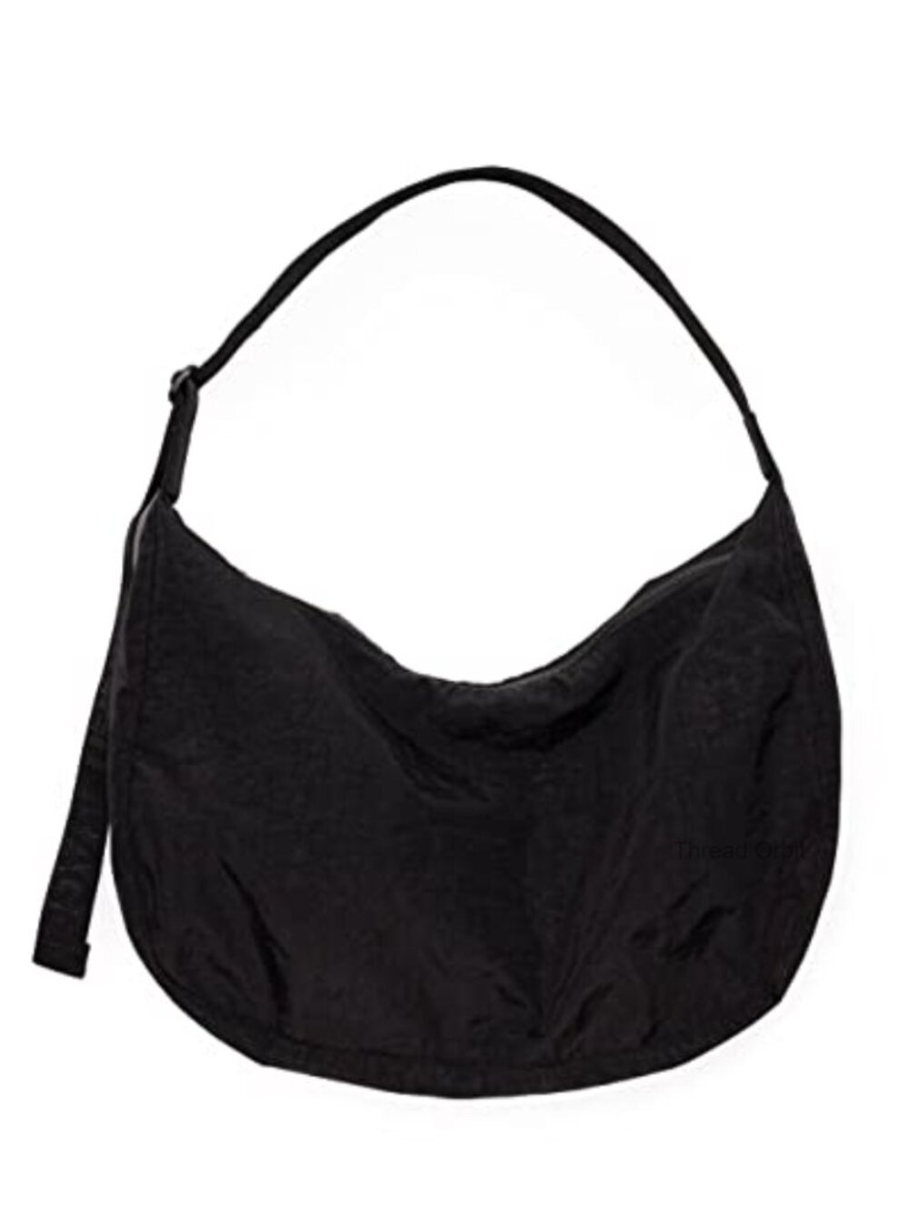 Large Nylon Crescent Crossbody Bag Adjustable Strap Machine Washable